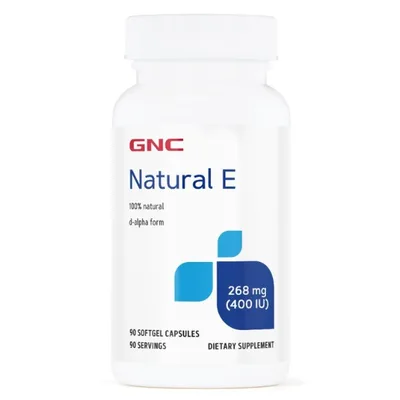 Vitamina E Naturala 400 UI, 90 capsule, GNC