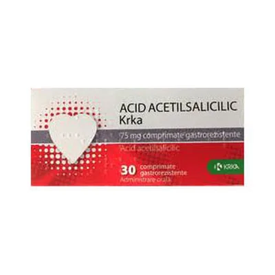 ACID ACETILSALICILIC KRKA 75 MG X 30