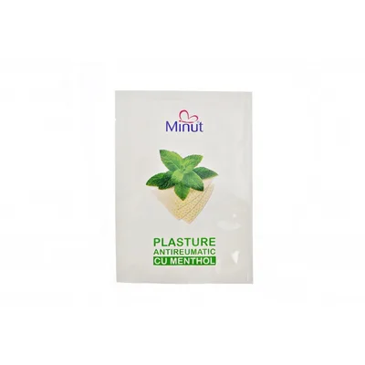 Plasture antireumatic Menthol 12 X 18CM, Minut