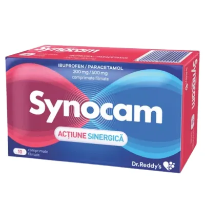 Synocam 200 mg/500 mg, Dr.Reddys | 10 comprimate