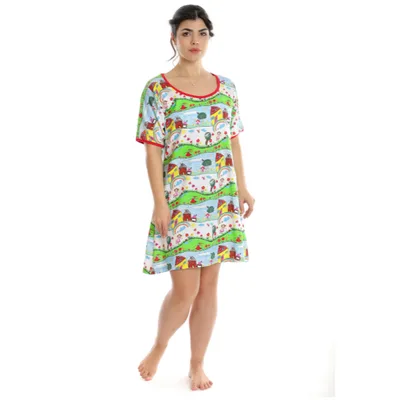 Camasa de noapte AV2430 imprimeu Happy Summer, Andana | marimea S