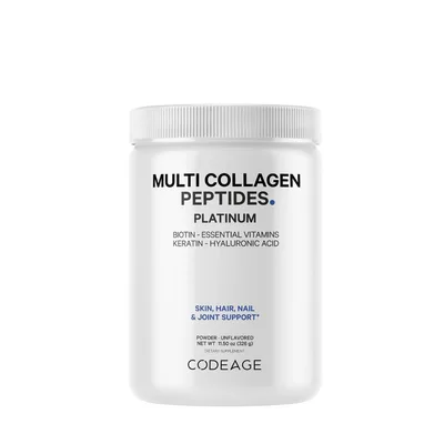 GNC CODEAGE PLATINUM MULTI COLLAGEN PEPTIDES UNFLAVORED 323G 585034