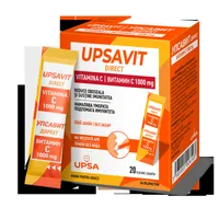 Upsavit Direct Vitamina C 1000mg, 20 plicuri orodispersabile, Upsa