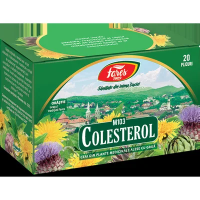 Colesterol, M103, ceai la plic, Fares | 20 plicuri