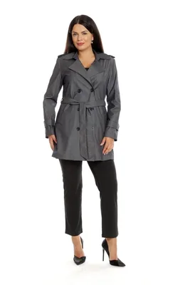 Trenci dama DT22T07G gri inchis, Dress to Impress | marimea 36