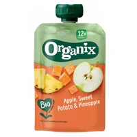 Piure ecologic BIO din Mere, Cartof dulce si Ananas 12+ luni, Organix | 100 g