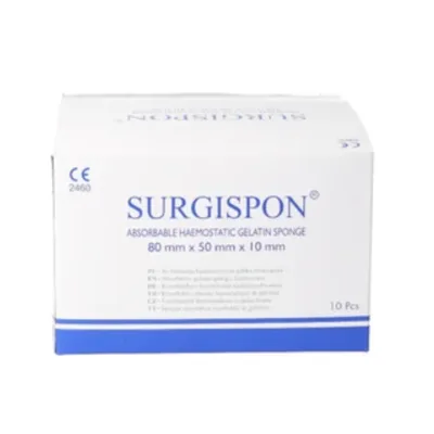 Burete hemostatic, Surgispon, 80 x 50 mm | 10 buc