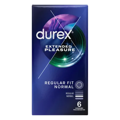Prezervative Durex Extended Pleasure, Reckitt Benckiser | 6 buc