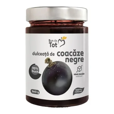 Bun de Tot Dulceata Coacaze negre, fara zahar, Dacia Plant | 360 g