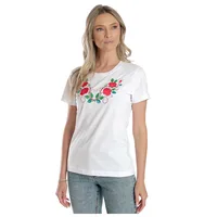 Tricou broderie dama DV24TB01 alb floral, Dress to Impress | marimea XL