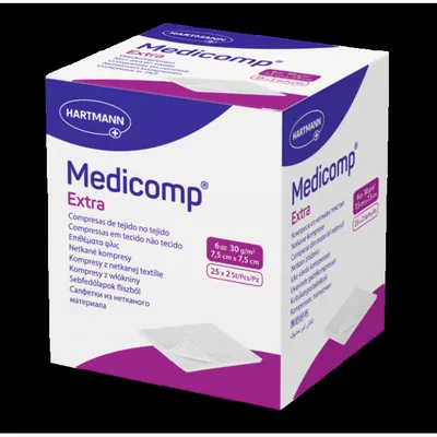Comprese sterile Medicomp Extra 7,5 x 7,5 cm, 25 bucati – Hartmann