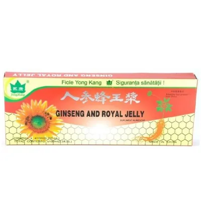 Ginseng si Royal Jelly, Yong Kang | 10 fiole
