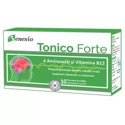 Tonico Forte Benesio, Naturalis | 10 flacoane buvabile x 10 ml