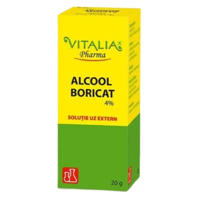 Alcool boricat 4%, Viva Pharma | 20 g