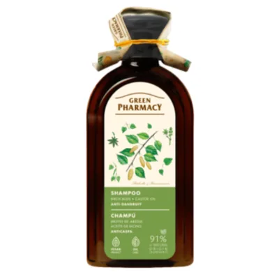 Sampon antimatreata cu Muguri de Mesteacan si Ulei de Ricin, Green Pharmacy | 350 ml