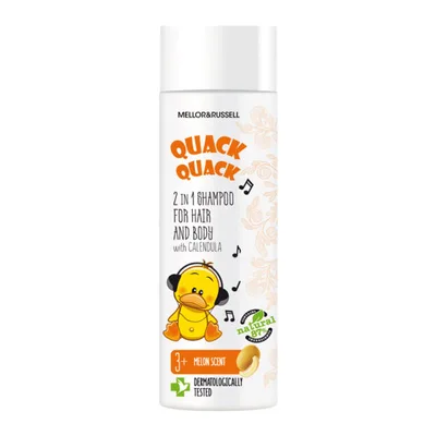 Sampon pentru copii Quack Quack 3ani+ cu galbenele, Rubella | 200ml