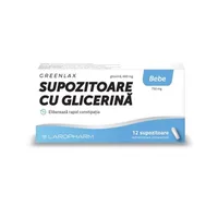 Supozitoare cu glicerina pentru bebe Greenlax, Laropharm | 12 bucati