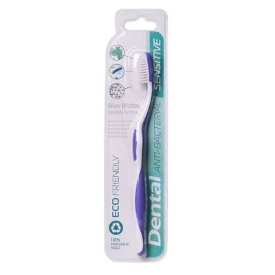 Periuta de dinti Dental Eco Friendly Antibacteriana Sensitive - mov, Rubella