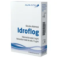 Solutie oftalmica Idroflog, 15 fiole, 0,5 ml, Alfa Intes