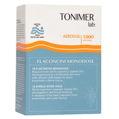 Apa de mare Aerosol, 1000 mOsm/Kg , Tonimer | 18 flacoane x 3 ml