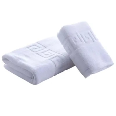 Prosop GREEK BORDER 100% bbc Alb optic 70x140 cm, Ralex | 1 buc