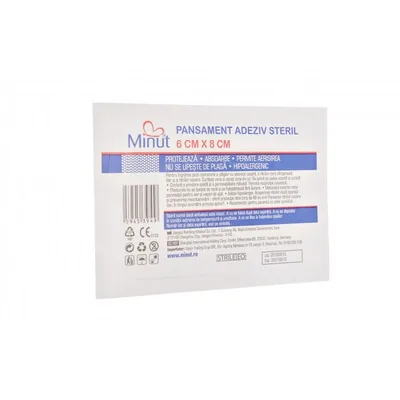 Plasture steril Pore 6CM X 8CM, Minut