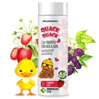 Sampon pentru copii cu mure si capsuni +3ani, QUACK QUACK, Rubella | 200 ml