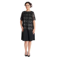 Rochie CT24082 SIZE negru/auriu, Cesy | marimea XXXL