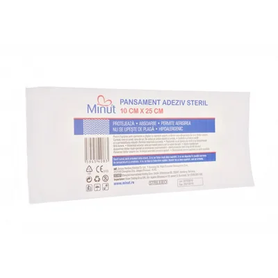 Plasture steril Pore 10CM X 25CM, Minut