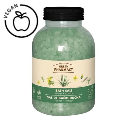 Sare de baie Vetiver si Vanilie, Green Pharmacy | 1000 g