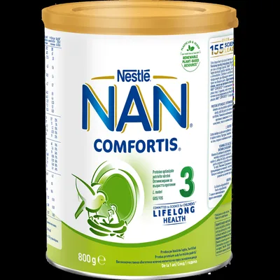 Lapte praf NAN Confortis 3 de la 1 an | 800 g