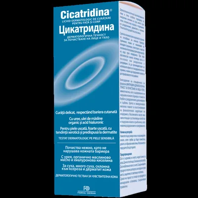 Cicatridina Lichid dermatologic de curatare pentru fata si corp, 250 ml, Farma-Derma Italia