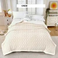Patura FLEECE tricotata micropolar Crem, Ralex | 200 x 230 cm