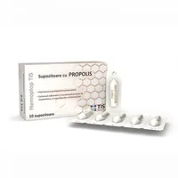 HEMOPLOP SUPOZITOARE ANTIHEMOROIDALE CU PROPOLIS X10