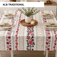 Fata de masa teflonata antimurdarire alb traditional 180x240 cm, Ralex | 1 buc