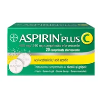 Aspirin Plus C 400 mg/240 mg, Bayer | 10 comprimate efervescente