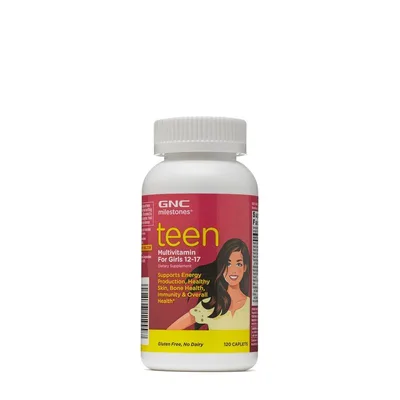GNC Milestones Teen Multivitamin For Girls | 120 tb