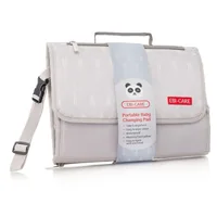 Geanta bebelusi pentru schimbat scutece si infasat Gri 32x24 cm, EBI-CARE