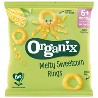 Snack cu porumb dulce in forma de inel +6 luni Bio, 20g, Organix