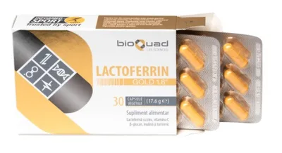 Lactoferrin Gold 1.8 - vitamine si minerale - 30 cps LAG30L