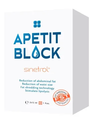 Apetit Block Sinetrol - solutie pentru pierderea in greutate - 2 x 15 ml ABS30L