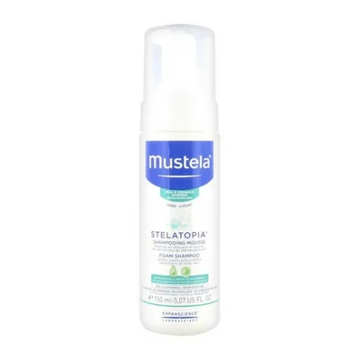 Sampon spuma, Mustela Stelatopia, 150 ml, pentru piele uscată
