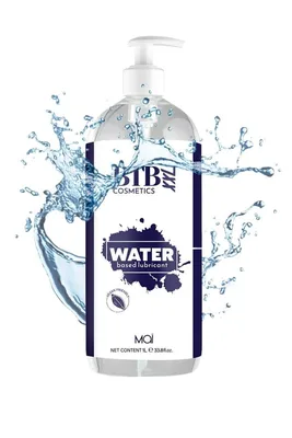 Lubrifiant pe bază de apă, BTB Cosmetics, 1000 ml, transparent