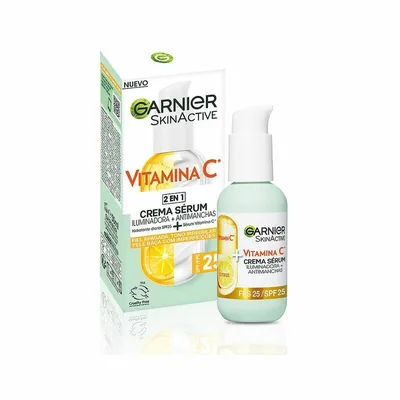 Cremă-Ser Garnier Skinactive, Vitamina C, SPF 25, 50 ml