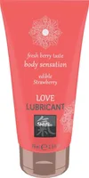 Lubrifiant intim Shiatsu, model Strawberry, comestibil, 75ml