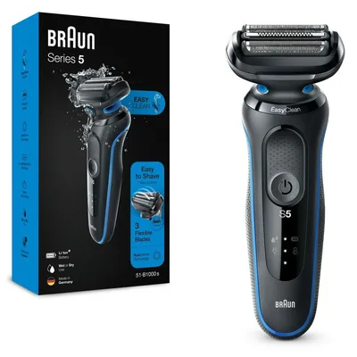 Aparat de ras electric, Braun, Series 1, albastru