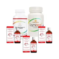 Pachet Premium pentru curatarea vaselor de sange (1xLaminine 120 cps, 1xOmega +++ 120 cps + 3xCardio Q10 - cura pentru 2 luni)