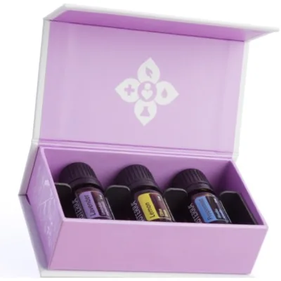Pachet Intro Kit ulei esential doterra, trio pentru acnee, alergii de sezon, lavanda 5ml, lamaie 5ml, menta 5ml + EBook