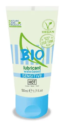 Lubrifiant pe bază de apă, Hot, BIO Sensitiv, 50 ml
