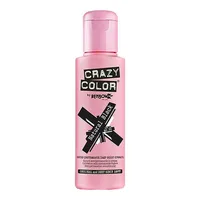 Vopsea semi-permanentă păr, Crazy Color, Nº 32, negru, 100 ml